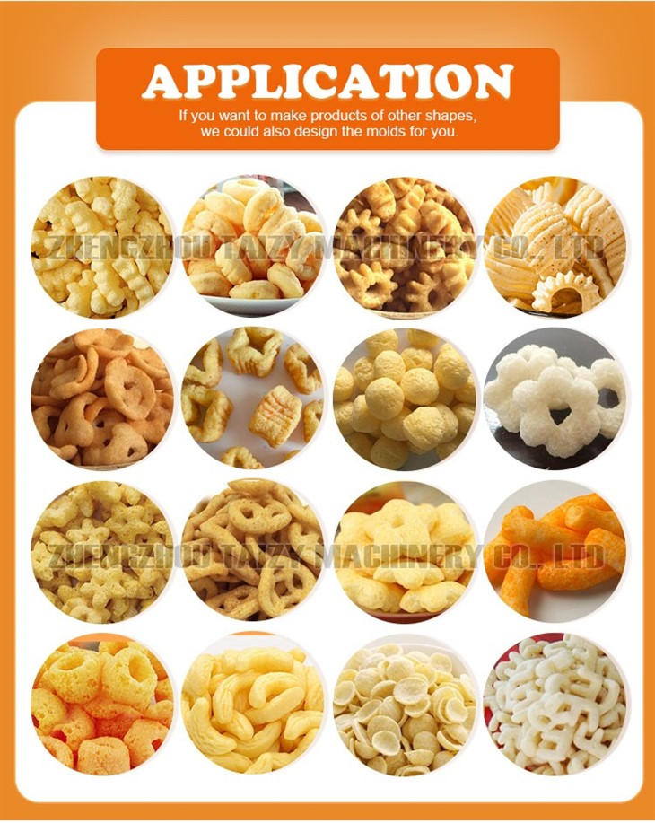 puffed snack machine application